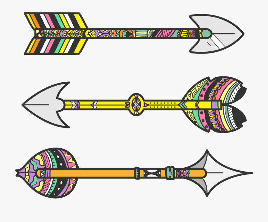 Arrow Clip Art Tribal - Tribal Transparent Arrow Clip Art, Transparent Clipart