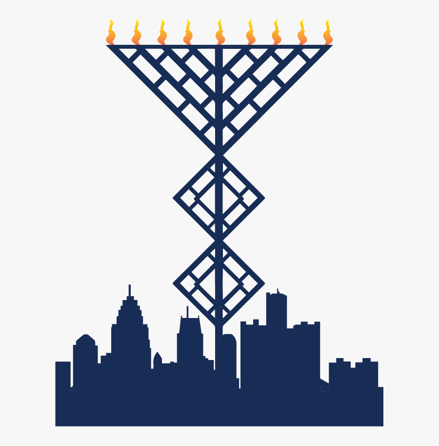 About Us In The - Menorah In The D, Transparent Clipart