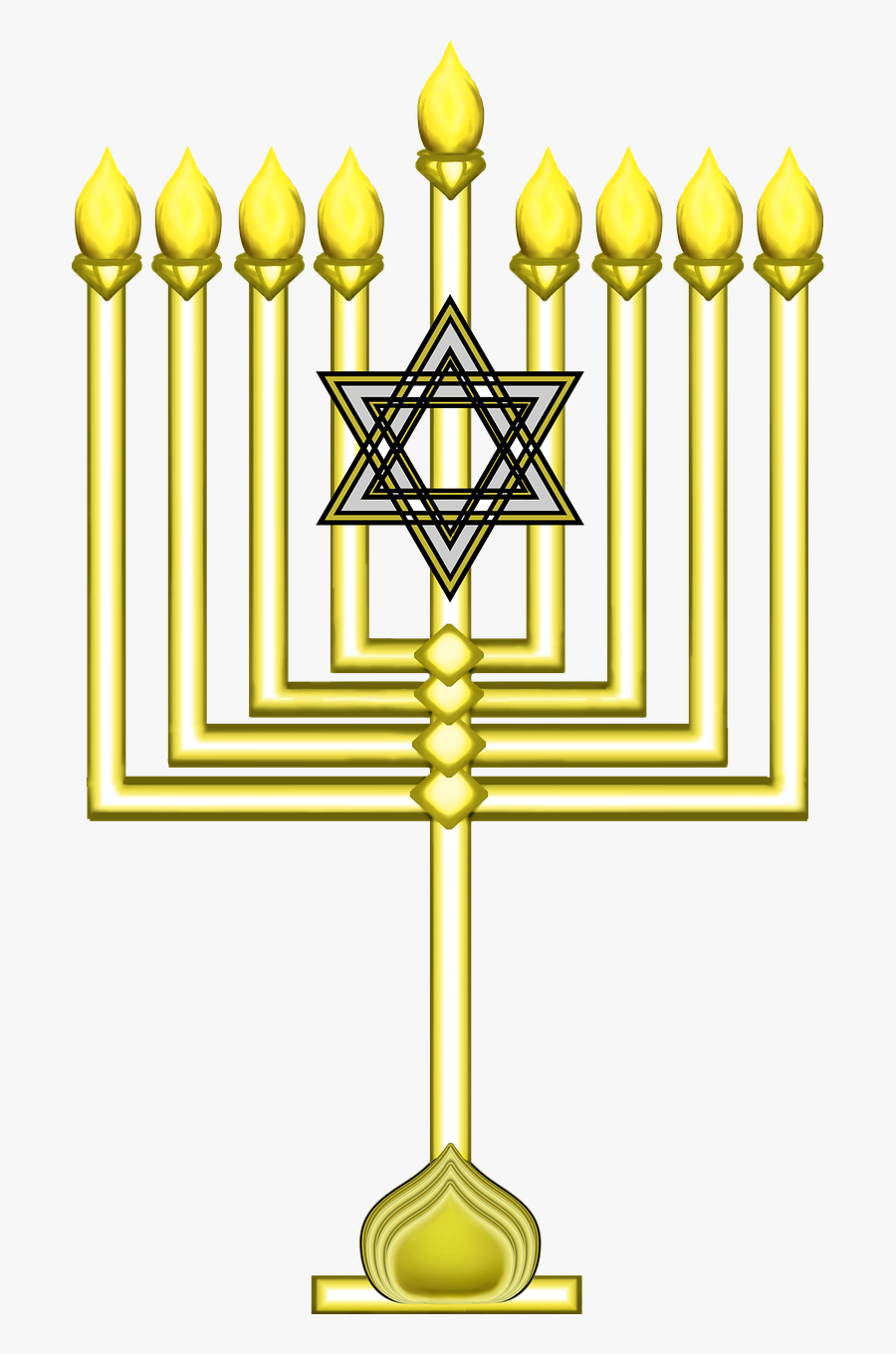 Transparent Menorah Clipart Png - Jewish History Clipart, Transparent Clipart