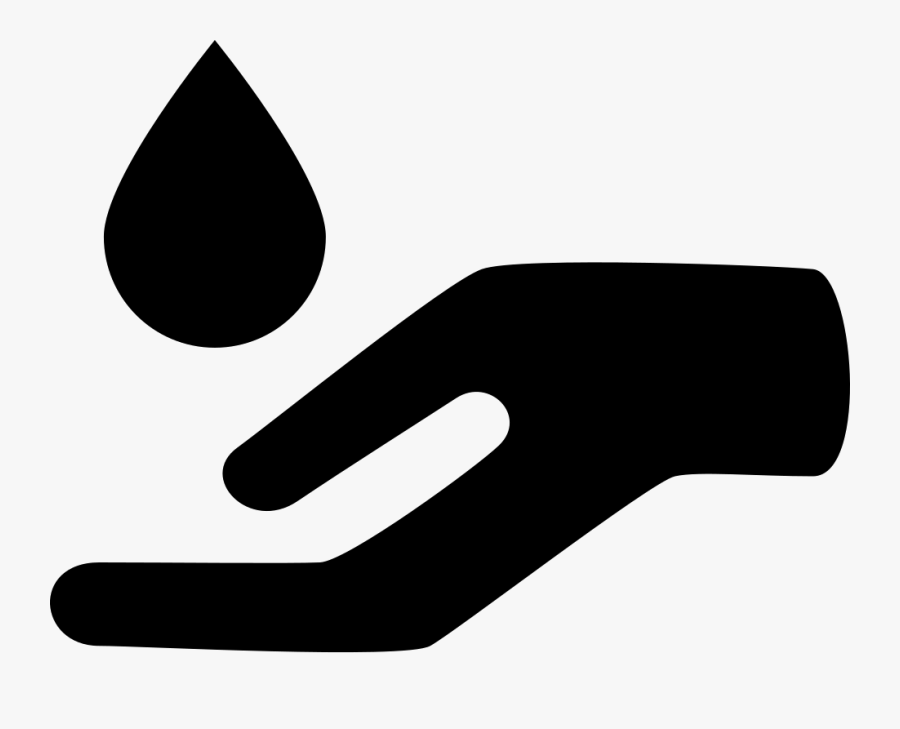 Transparent Oil Drop Png - Hand With Drop Logo, Transparent Clipart