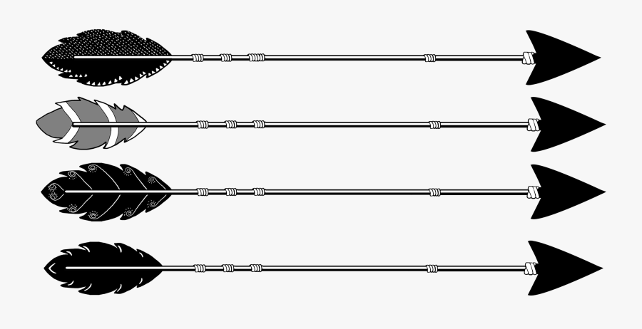 Black And White Arrows Png - Tribal Arrow Clipart Png Black, Transparent Clipart