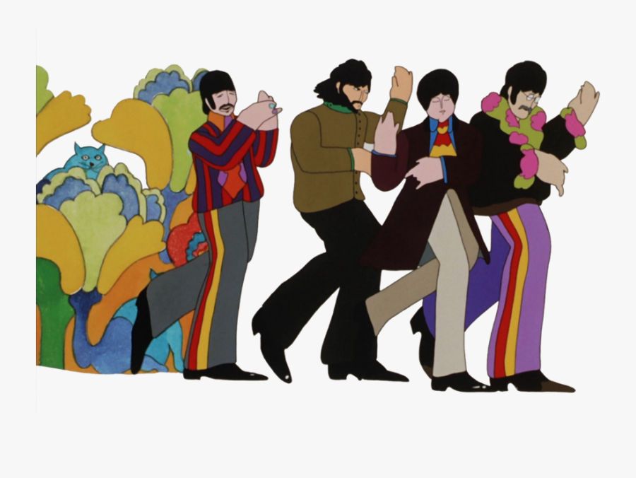 Beatles Yellow Submarine Gif Clipart The Beatles Yellow - Beatles Yellow Submarine Walking, Transparent Clipart
