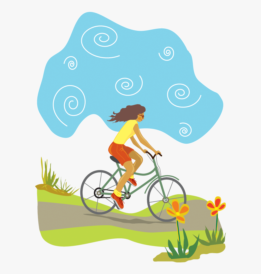 Bike Clipart Healthy Living - Bicycle, Transparent Clipart