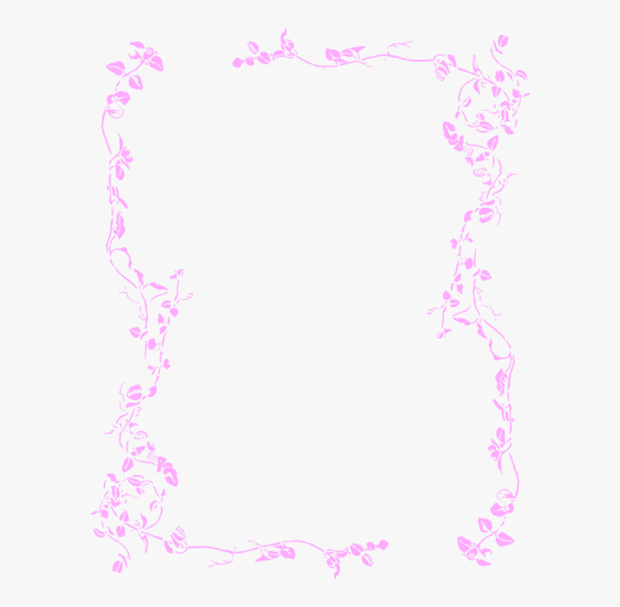 Flower Borders And Frames Clipart - Green Floral Border Png, Transparent Clipart