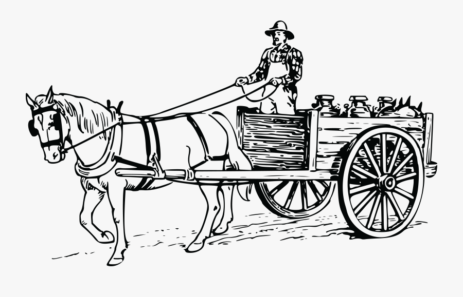 Horse Sketch At Paintingvalley - Horse And Cart Clipart, Transparent Clipart