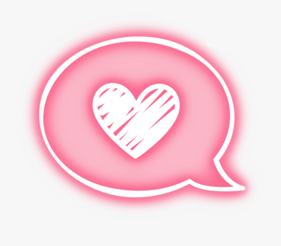 #massage #heart #neon #kawaii #cutie #pink #kpop #freetoedit - Pastel Aesthetic Tumblr Png, Transparent Clipart