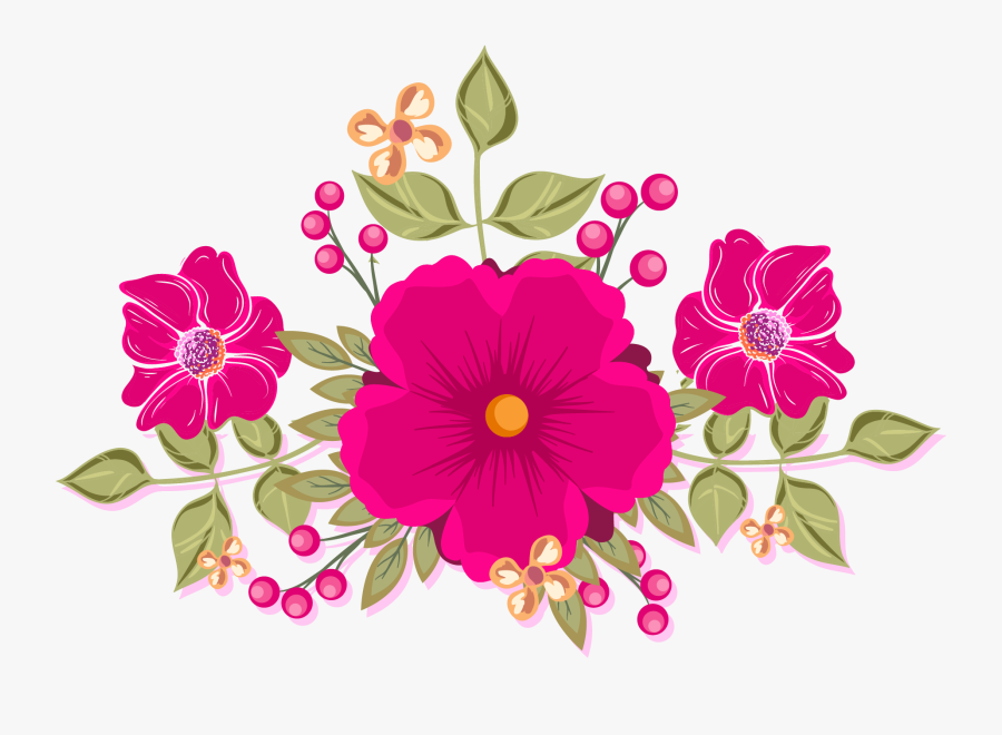 Peonies Clipart Illustrated, Transparent Clipart