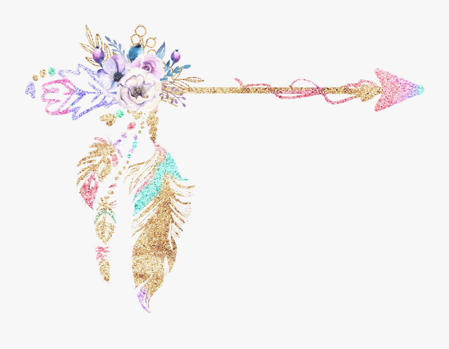 Boho Arrow Png, Transparent Clipart
