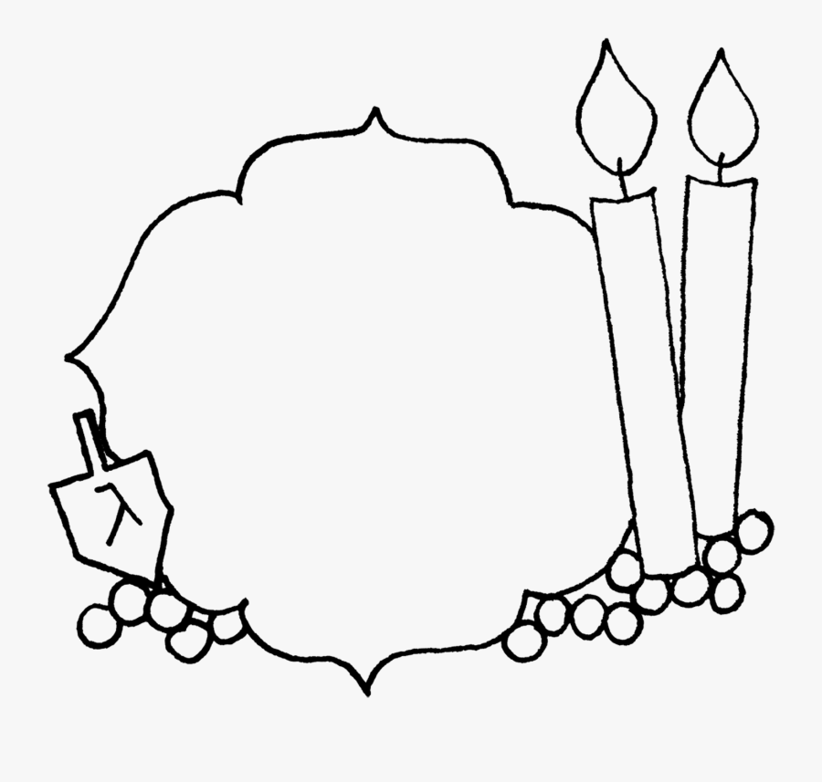 Incredible Chanukah Menorah Coloring Pages With Hanukkah, Transparent Clipart