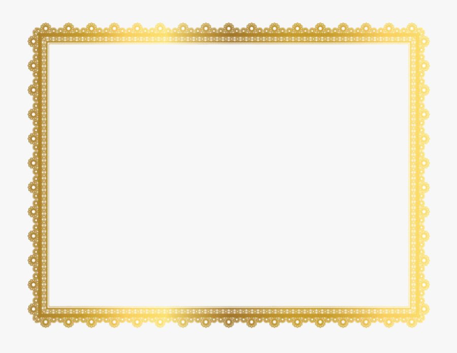 Gold Border Frame Png Clipart, Transparent Clipart