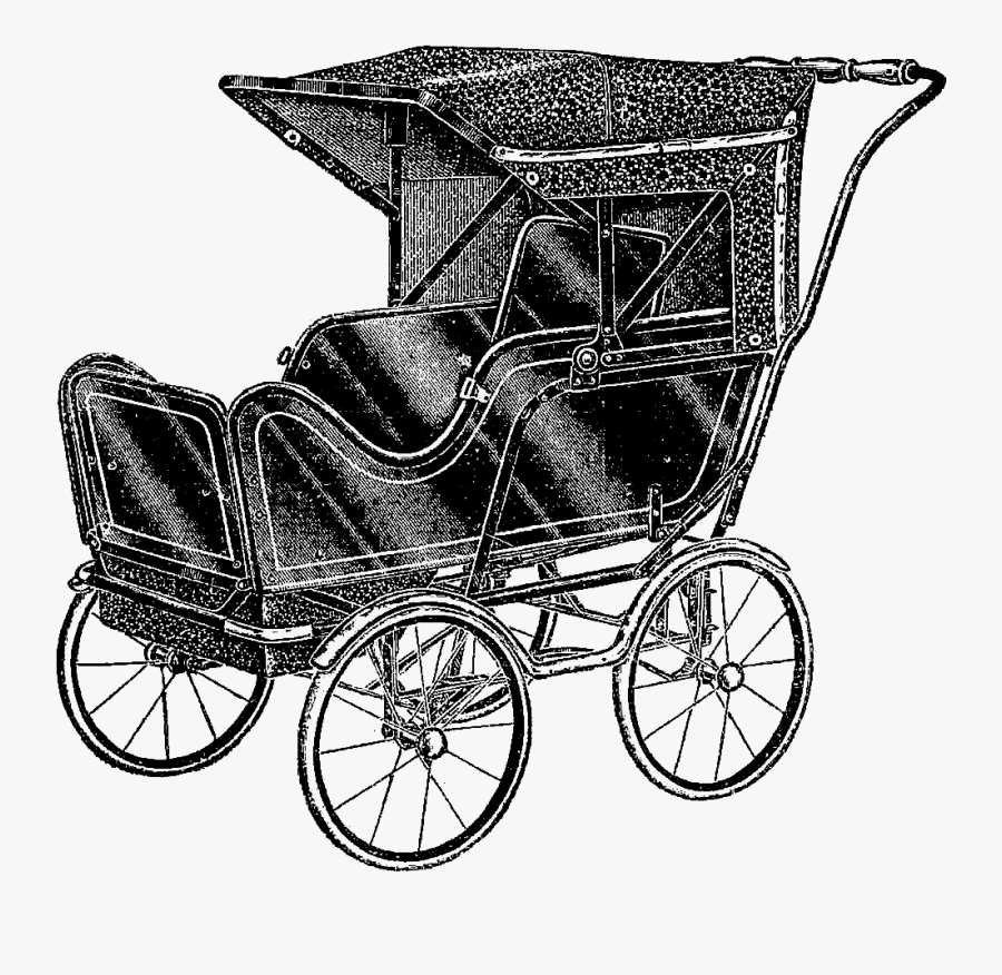 These Two Vintage Baby Carriages Are Incredibly Stylish, Transparent Clipart