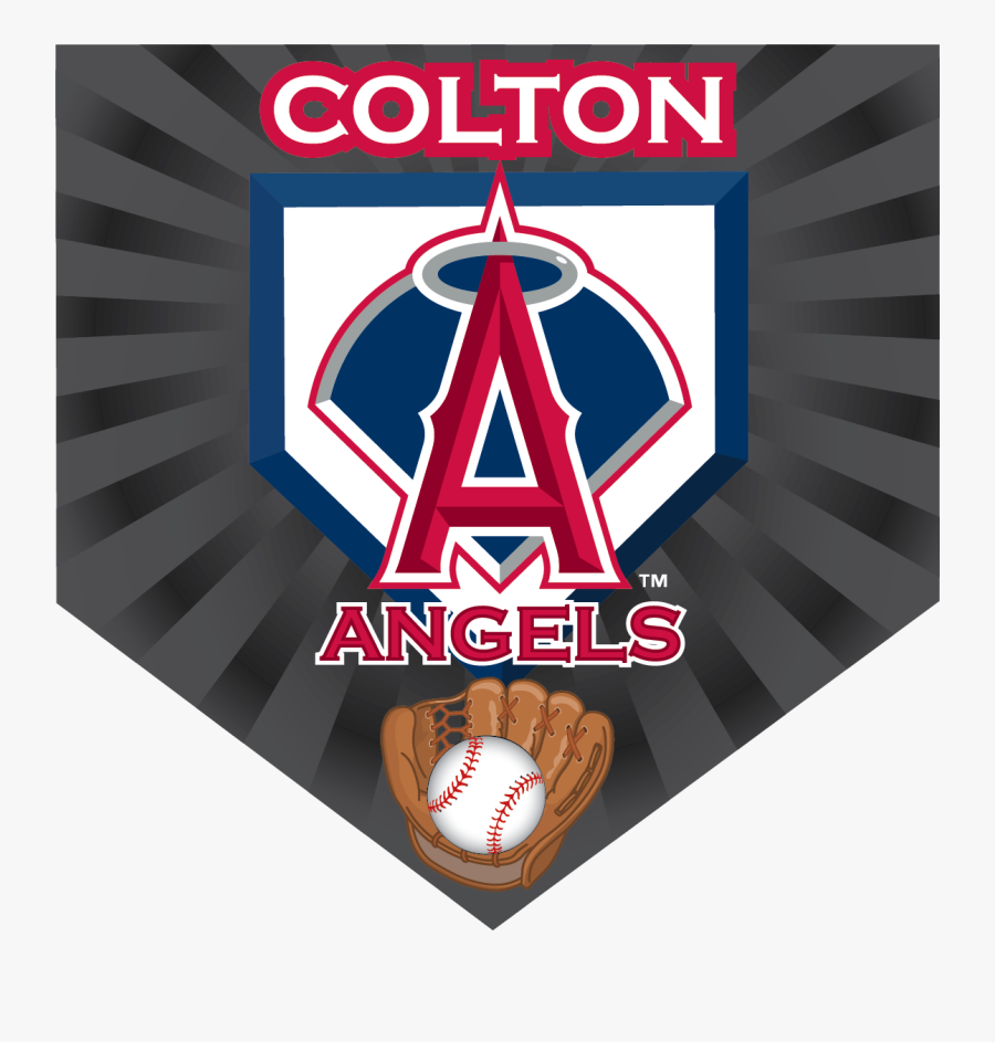 Angels Home Plate Individual Team Pennant, Transparent Clipart