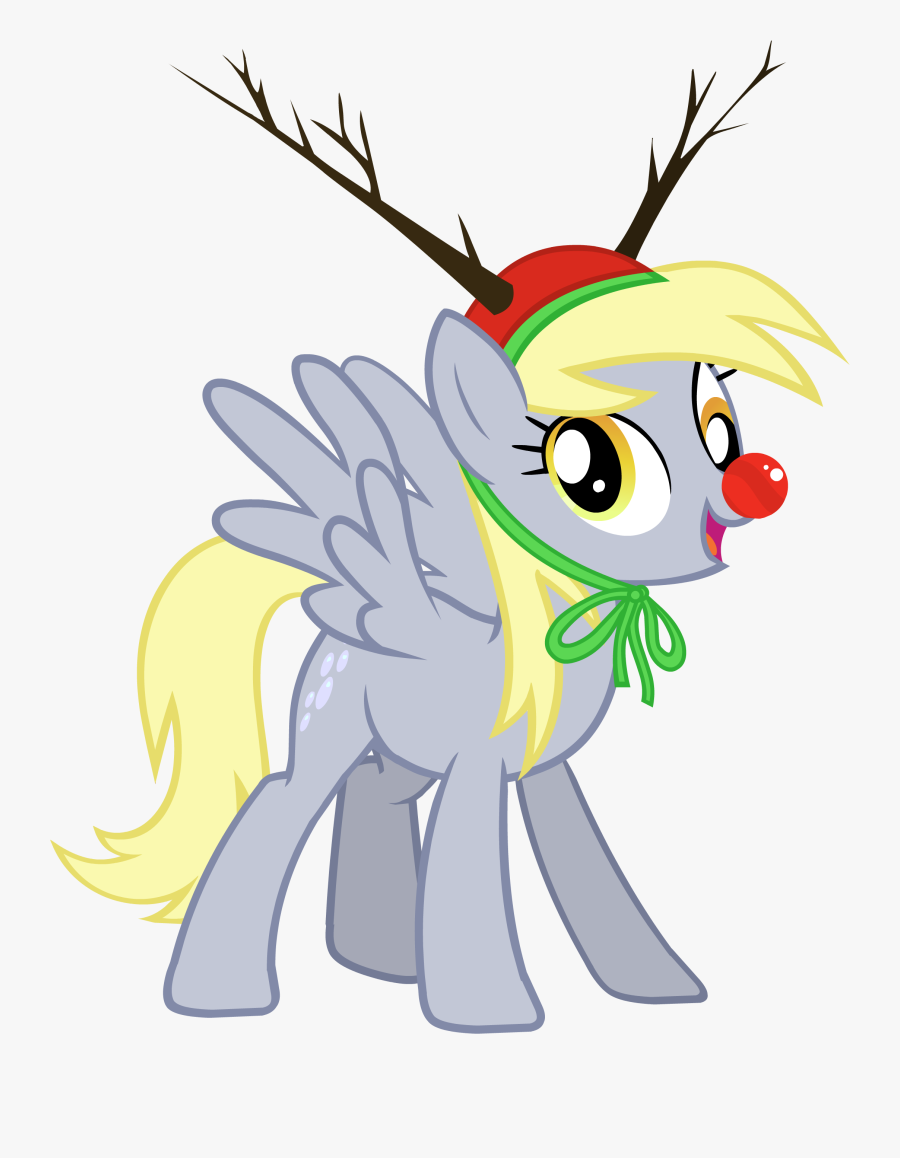 Derpy The Red Nosed Reindeer, Transparent Clipart