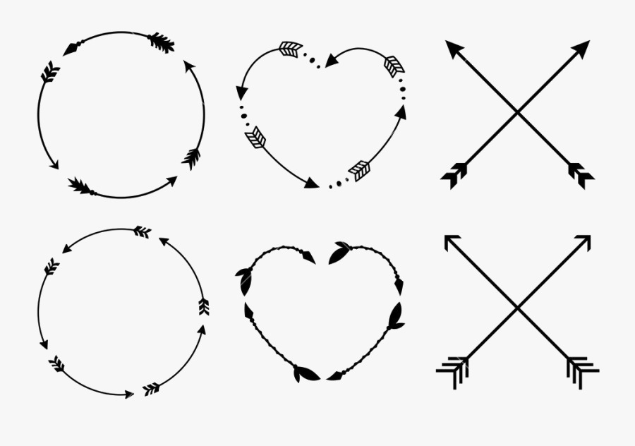 Heart Tribal Arrow Png Photos, Transparent Clipart