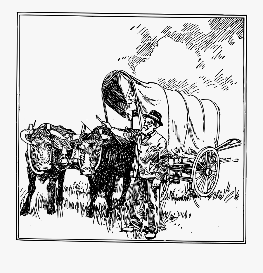 Free Clipart - Wagon - Ox - J4p4n, Transparent Clipart