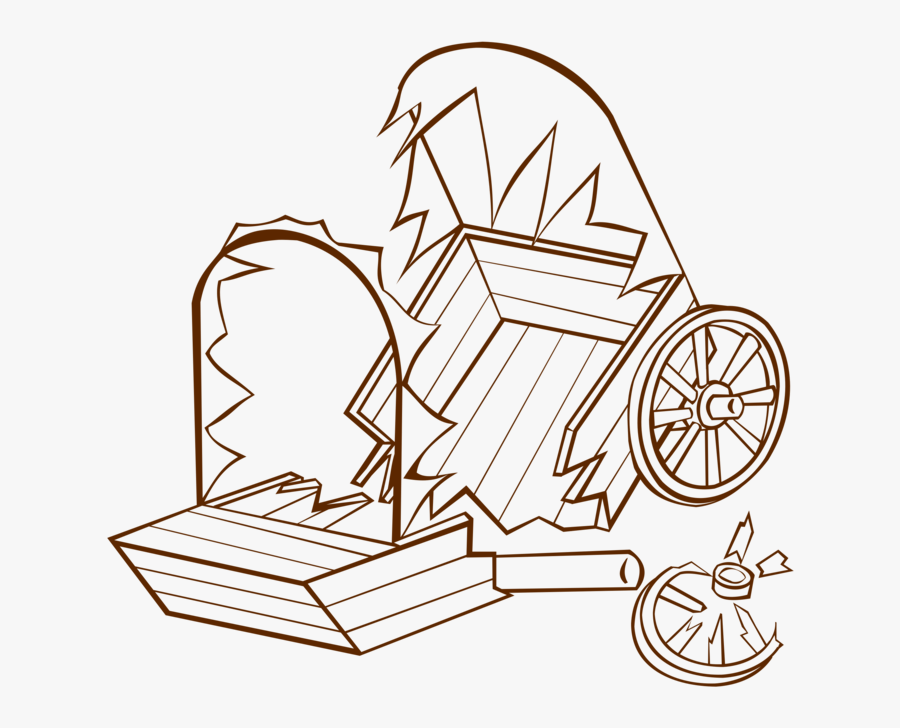 Covered Wagon Wheel Rim Wagon Train, Transparent Clipart