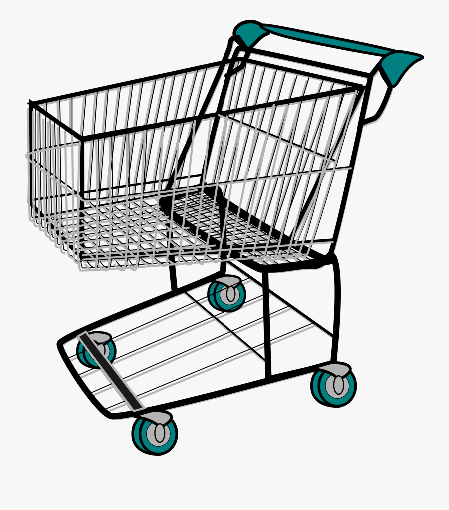 Grocery Cart Clip Art, Transparent Clipart