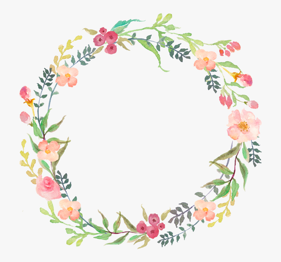 Clip Art Floral Wreath Clip Art, Transparent Clipart