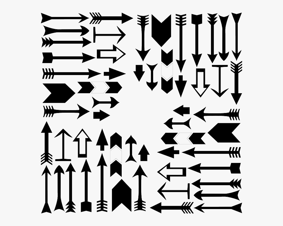 Tribal Arrow Clipart, Transparent Clipart