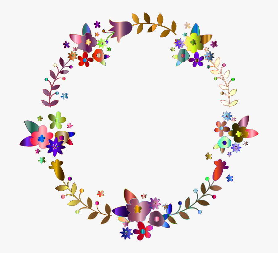 Floral Wreath By Barbaraalane Chromatic, Transparent Clipart