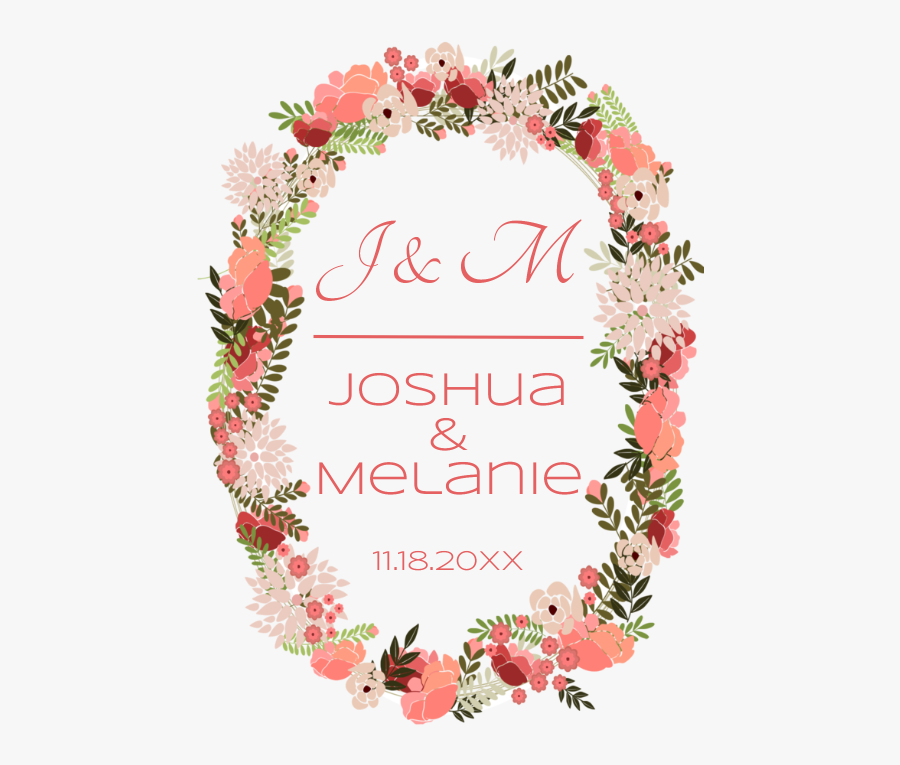 Floral Wreath, Transparent Clipart