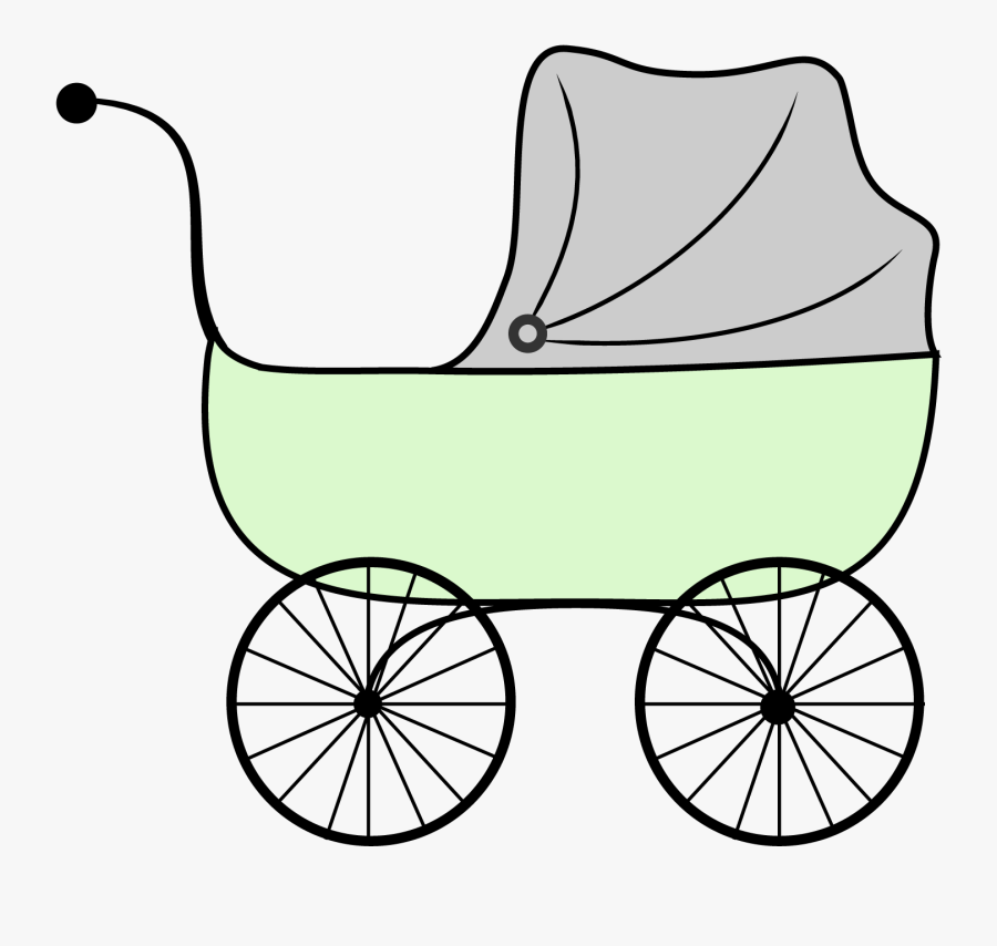 Baby Shower Printables Vintage Stroller Clipart, Transparent Clipart