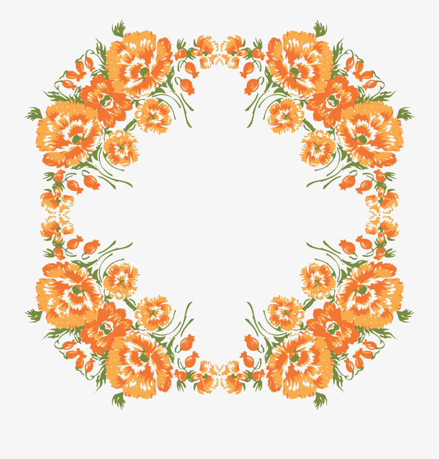 Clip Art Floral Wreath Svg, Transparent Clipart