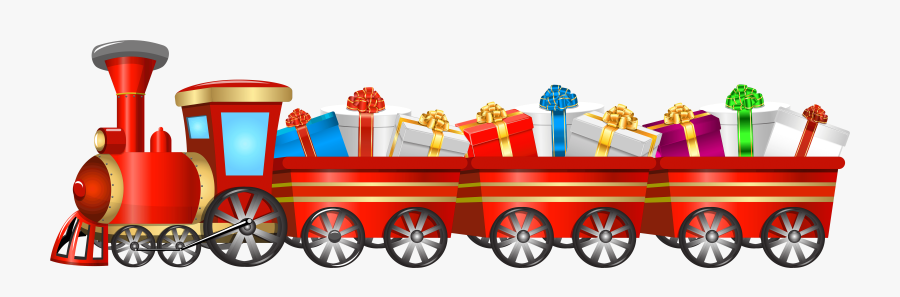 Christmas Train Transparent Png Clip Art Image, Transparent Clipart