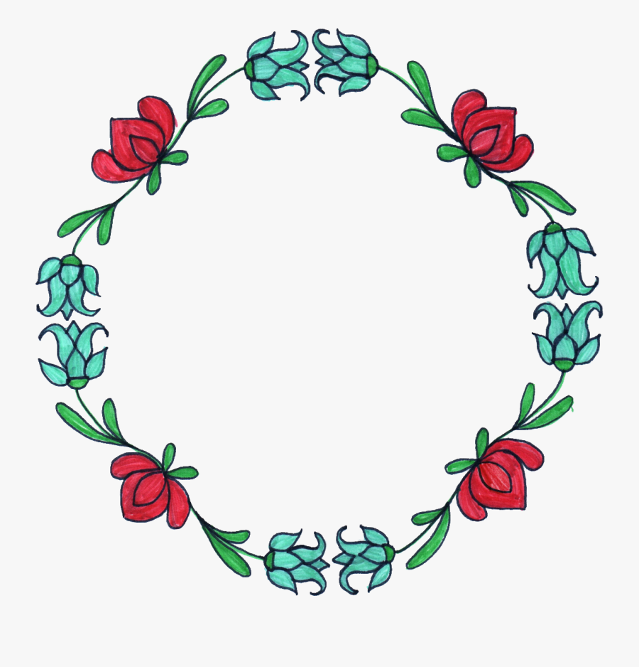 Flower Circle Drawing At Getdrawings, Transparent Clipart