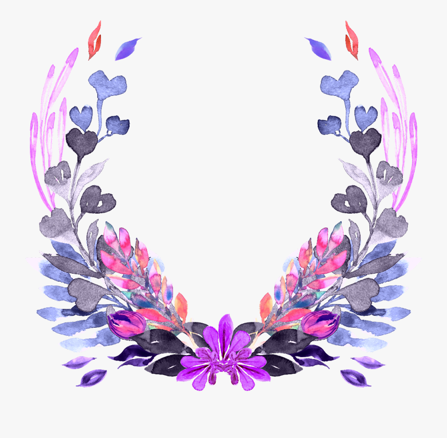 #floral #wreath #frame #flowers #floralwreath, Transparent Clipart