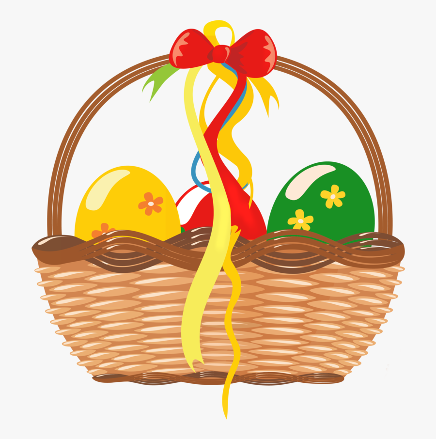 Cartoon Easter Basket Png, Transparent Clipart