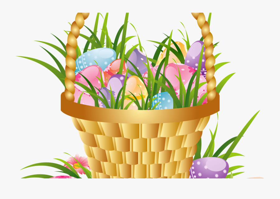 Easter Basket Clipart, Transparent Clipart