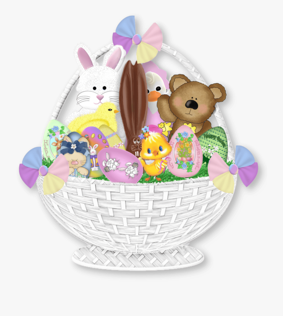 Easter Gift Basket Png Clipart Picture, Transparent Clipart