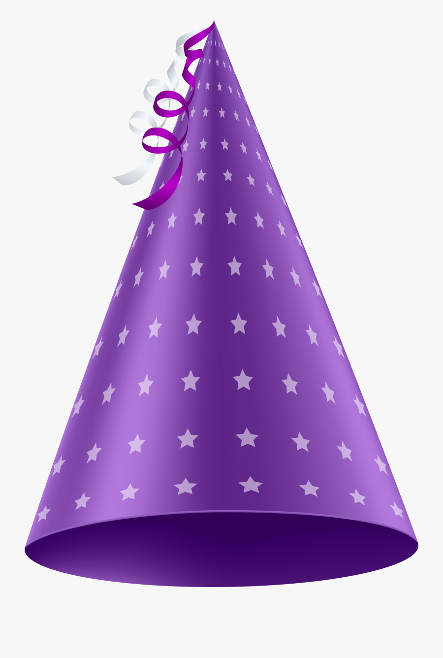 Party Hat Clipart - Purple Birthday Hat Png, Transparent Clipart