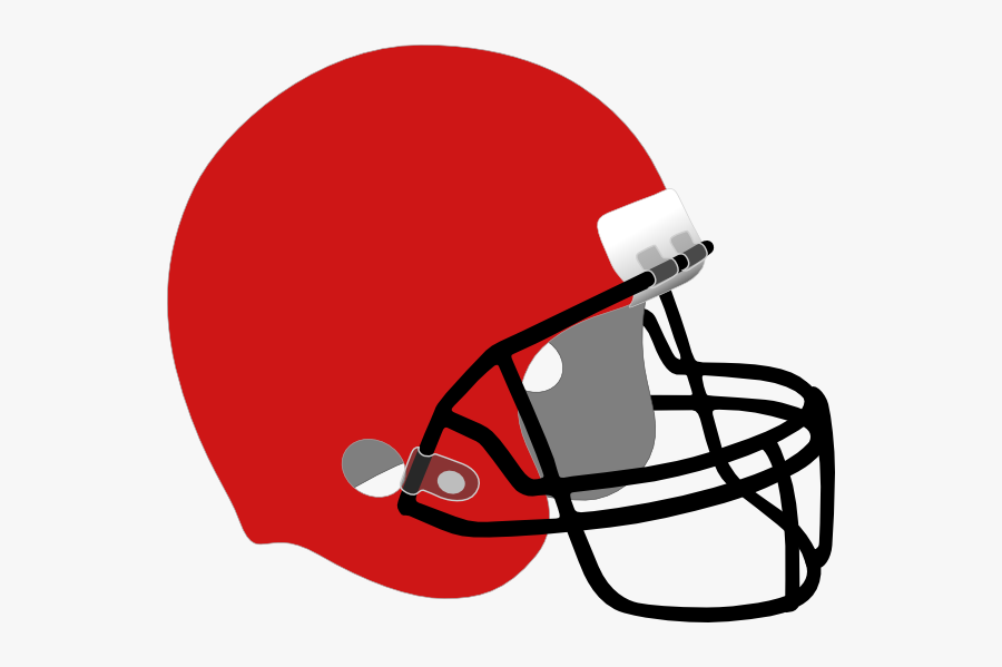 Clip Art Red Football Helmet Clip Art - Plain Red Football Helmet, Transparent Clipart