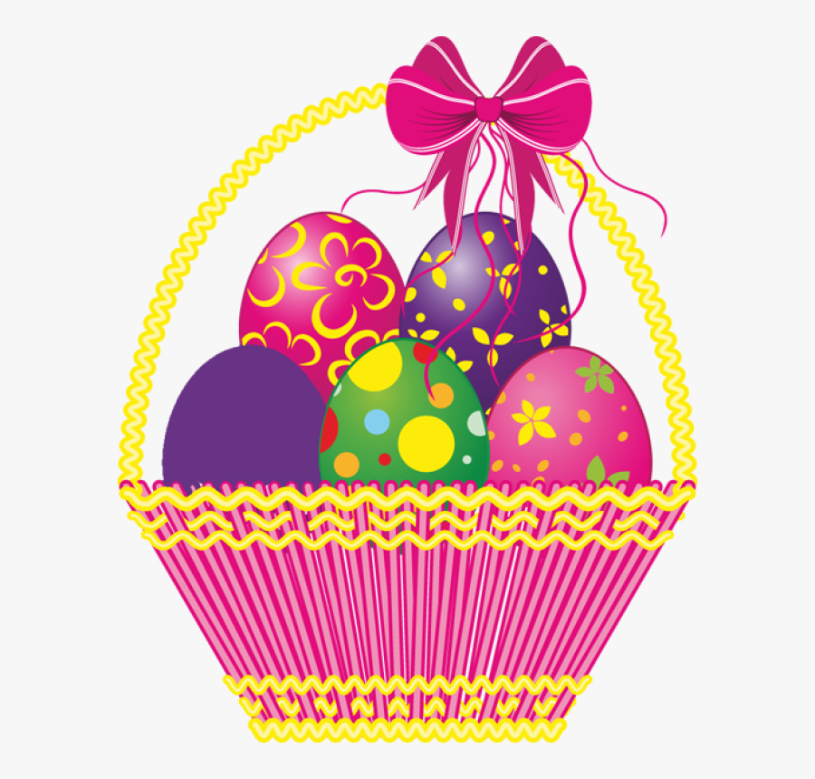 Clip Art Easter Egg Basket, Transparent Clipart
