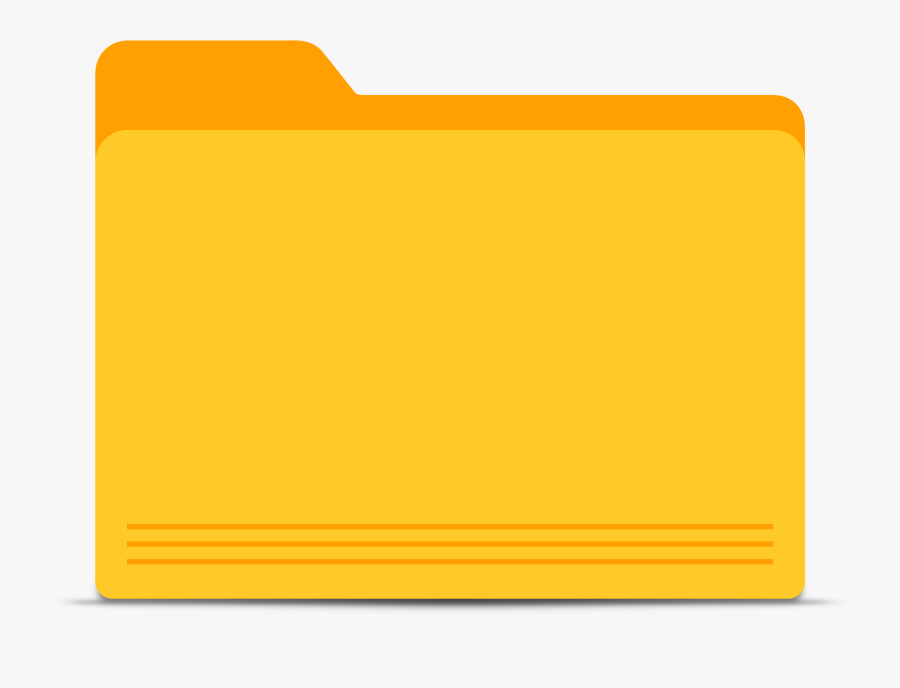 Clipart - Yellow Folder Icon Png, Transparent Clipart