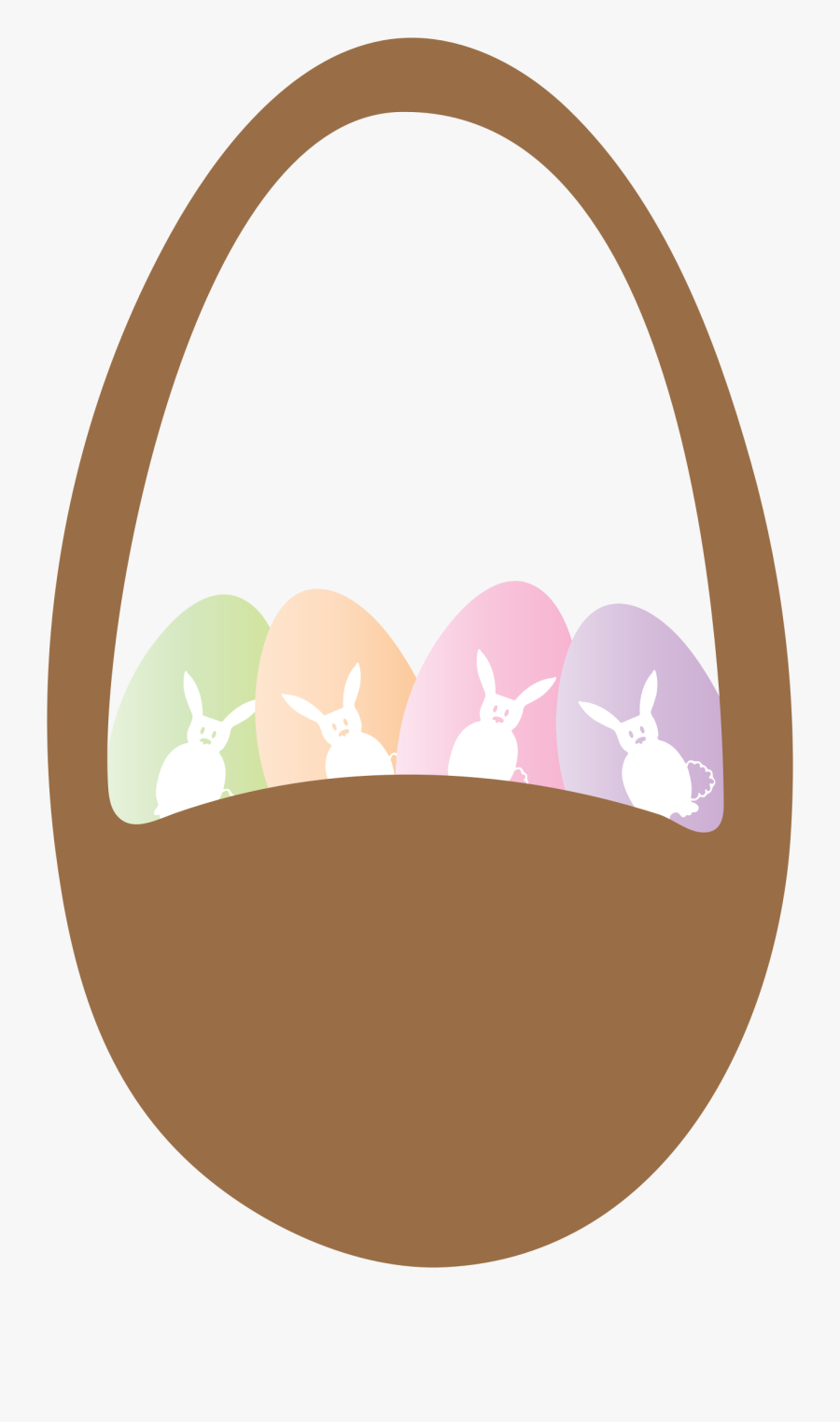 Easter Basket And Eggs Clip Arts - Easter Basket, Transparent Clipart