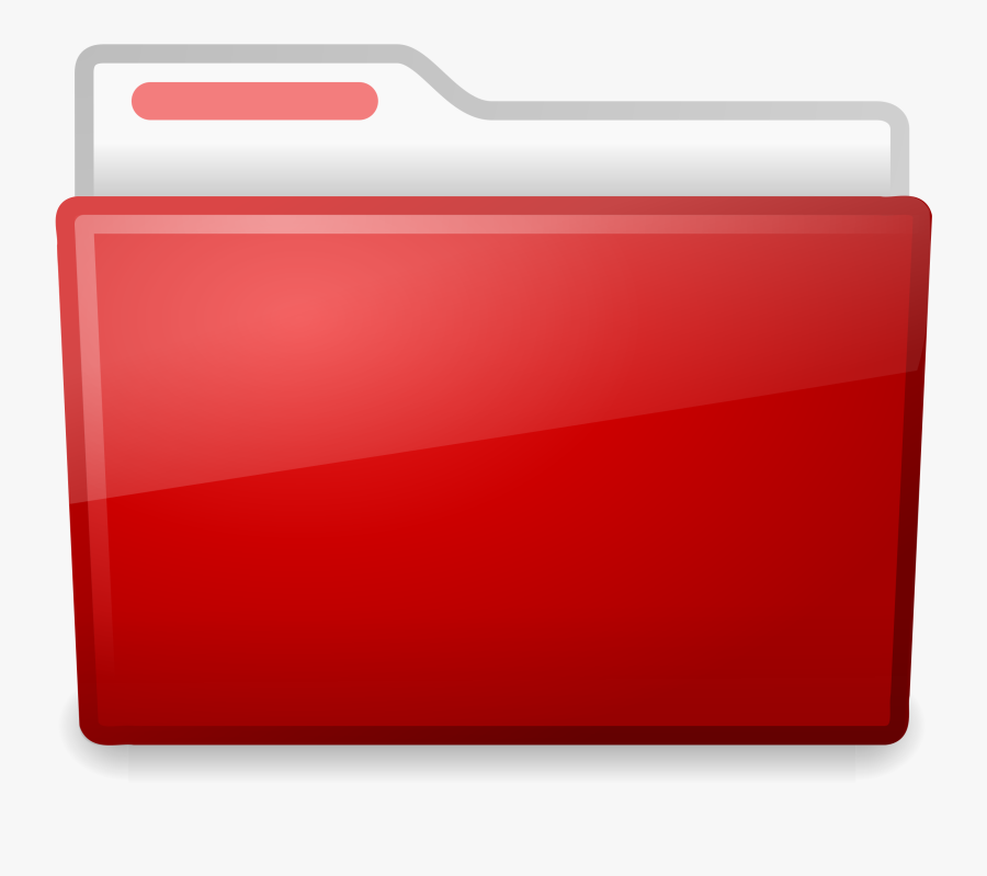 Folder Clipart - Red File Folder Clipart, Transparent Clipart