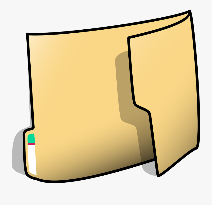 Folder - Cartoon Folder, Transparent Clipart