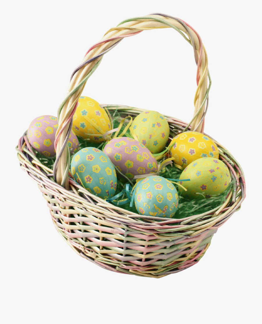 Easter Basket Png Pic - Easter Basket Transparent Background, Transparent Clipart