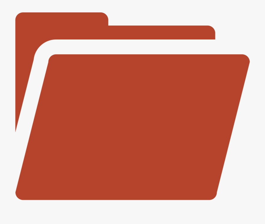 Blank Folder Rust, Transparent Clipart