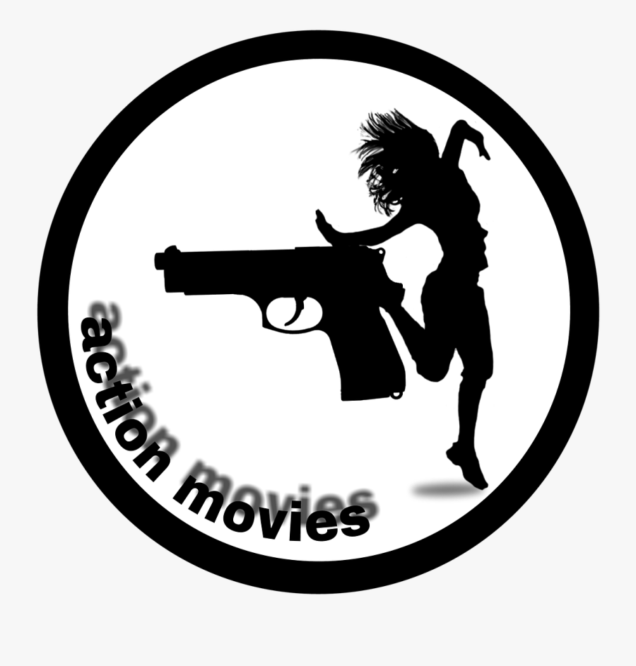 Icon, Sticker, Clipart, Movies, Action, Gun, Woman - Action Movies Icon Png, Transparent Clipart