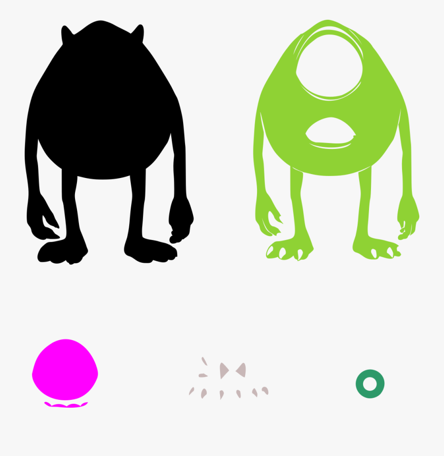 Movies, Personal Use, Mike Wazowski Open Mouth - Black Mike Monsters Inc, Transparent Clipart