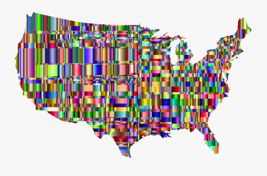 2016 Election Color Map, Transparent Clipart