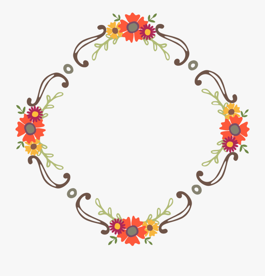 Transparent Floral Wreath Png, Transparent Clipart