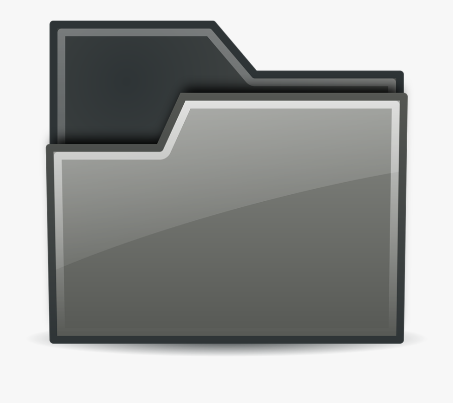 Black Folder Icons Rodentia - Red Computer Folder Icon Transparent, Transparent Clipart