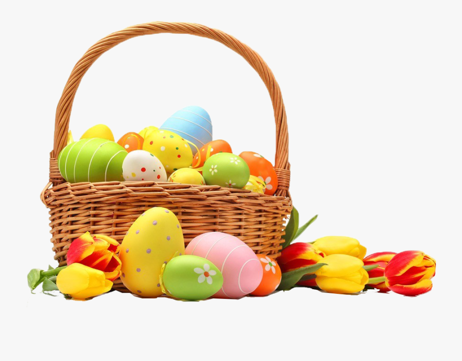 Easter Basket With Eggs Clipart , Png Download - Easter Eggs In Basket, Transparent Clipart