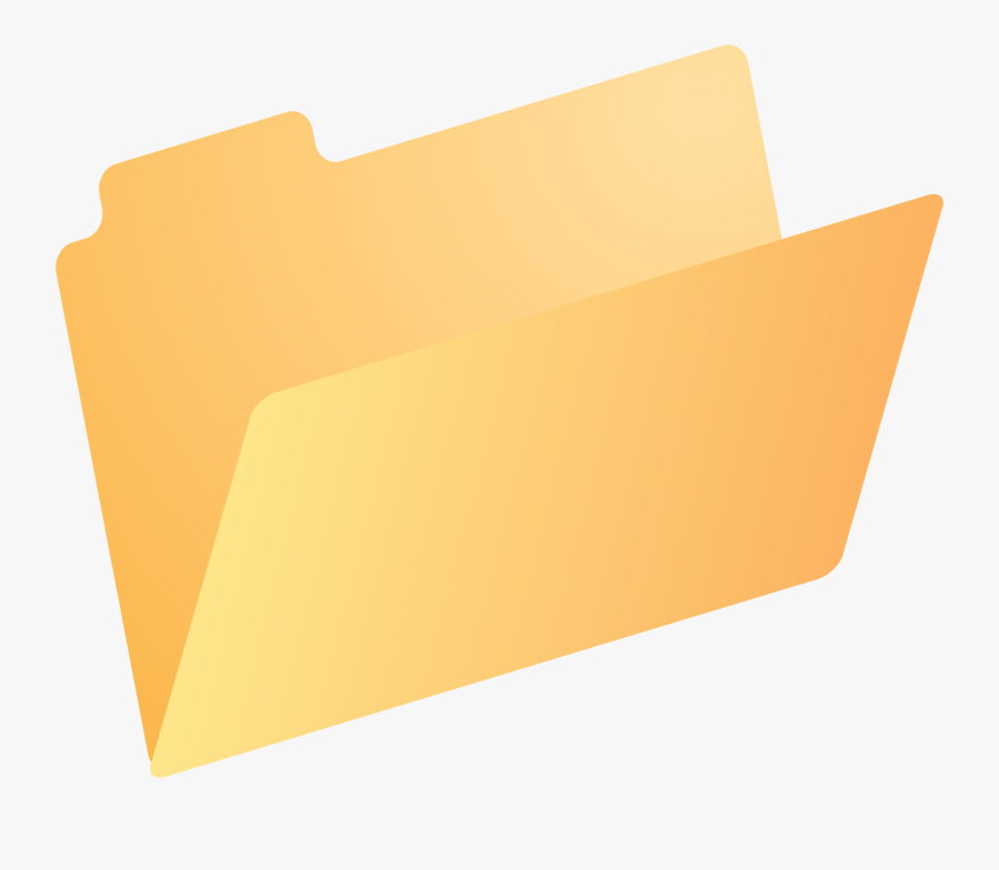 Angle,material,yellow - Folder Icon Clipart, Transparent Clipart