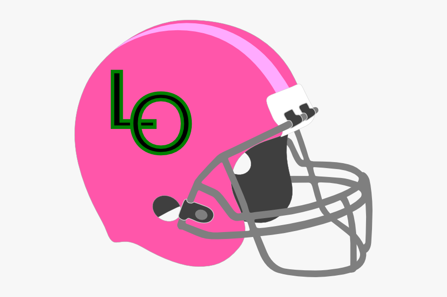 Pink Football Helmet Clip Art At Clkercom Vector - Girls Fantasy Football Logo, Transparent Clipart